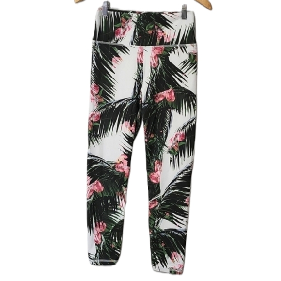 Fabletics Palm Tree Leaves Tropical Leggings Size S - Picture 11 of 11
